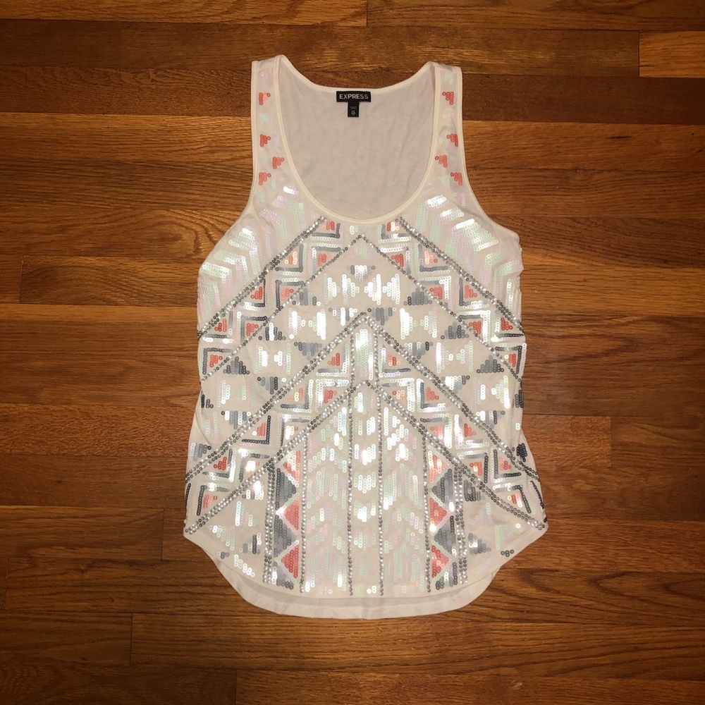[Express] Sequin tank top